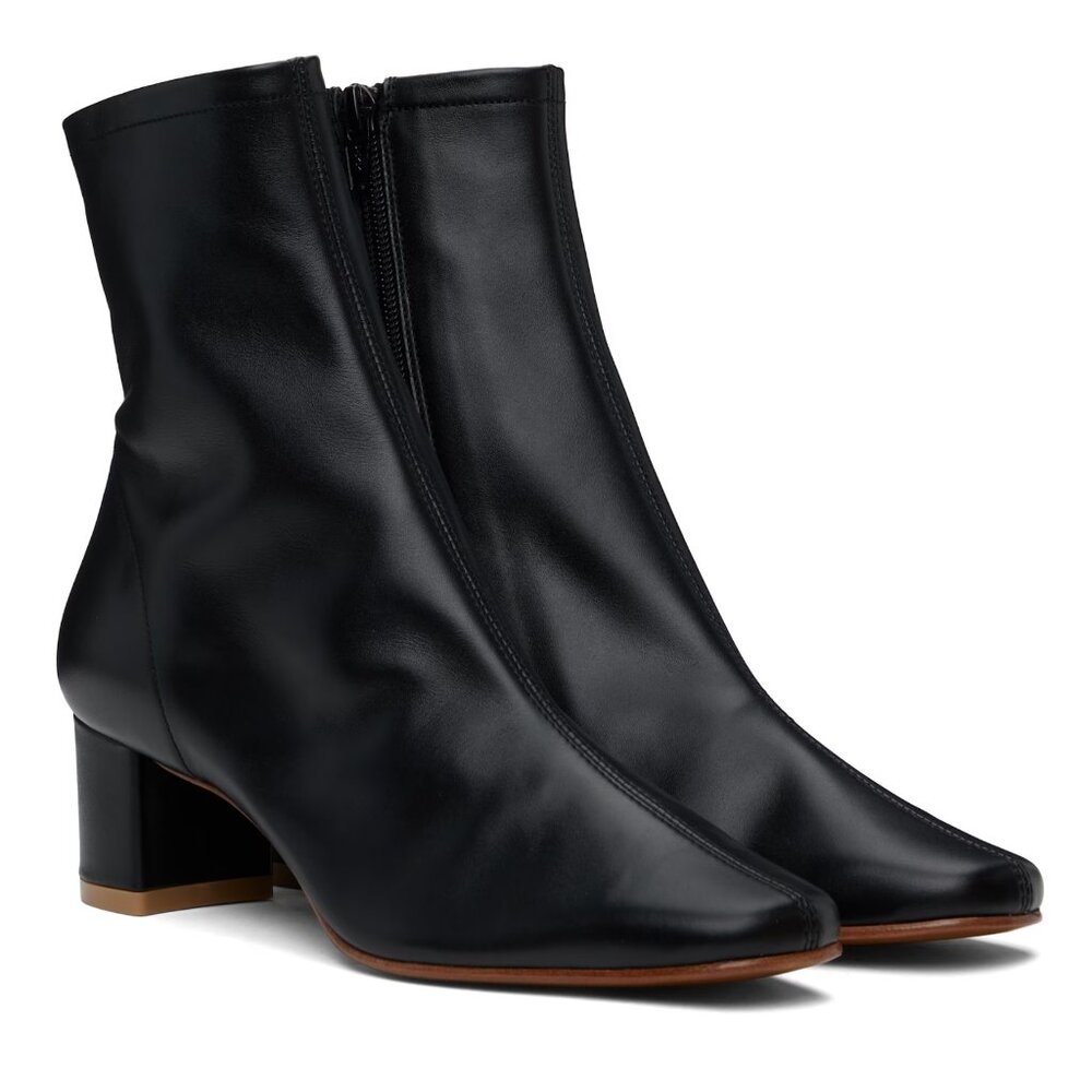 BY FAR Sofia Black Leather Boots